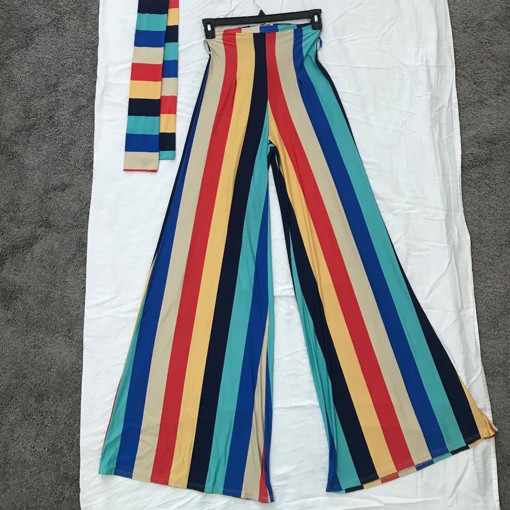 Multicolor Two piece pants Set - Picture 3 of 7